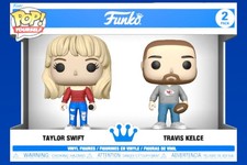 Taylor Swift & Travis Kelce Custom Funko Pop 2 Pack picture