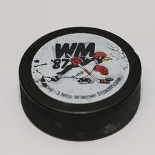 1987 IIHF World Championship Game Puck picture