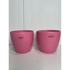 Scheurich Made In Germany 920-14 x2 Planter Plant Pot Light Pink VTG 90s 5