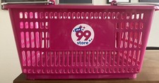WEEKEND SALE- 99 CENTS ONLY STORES HAND BASKET- Pink 🛒- RARE picture