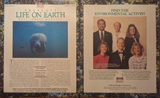 Amway Life on Earth 2 Page Vintage 1992 LIFE Magazine Conservation Print Ad picture