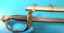 Rare Spanish 1869 Dress Infantry Officer Sword Saber Toledo Folding Guard TR1529 picture