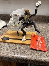 Vtg Annie Lee JUMPING THE BROOM Sass n Class African American Figurine Item 6015 picture