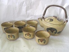 Wony Ltd Owl Tea Pot Set - 6 Cups & 6