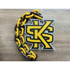 Kennesaw State Owls Logo Oversized Necklace, Pendant Chain [Made To Order] picture