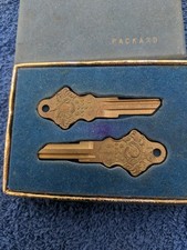 1940's Packard Golden Anniversary Key Blanks -Keys - Uncut Vintage Car In Box  picture