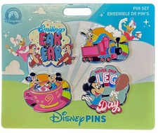 Disney Parks Best Day Ever Booster Trading Pin Set of 4 Smiling Ear to Ear  NEW picture