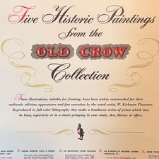 Old Crow Collection 5 Historic Paintings W Kirkman Plummer Prints 14x11 Vintage picture