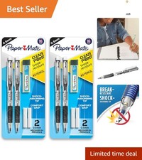 Durable 0.5mm Mechanical Pencils with Refill Set and Jumbo Erasers - Pack of 2 picture