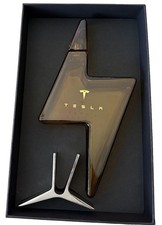 TESLA TEQUILA LIMITED EDITION EMPTY BOTTLE DECANTER ELON MUSK RARE COLLECTIBLE picture
