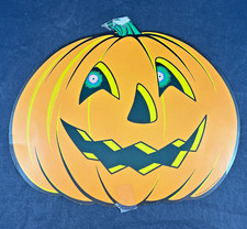 1973 HALLOWEEN JACK-O-LANTERN PUMPKIN CUTOUT DECORATION THE BEISTLE CO VTG RARE picture