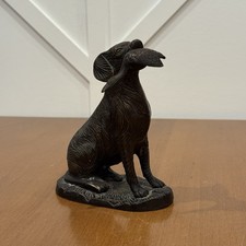 Bronze Brass Retriever Hunting Dog w/ Bird Prey in Mouth Hallmark #8 picture