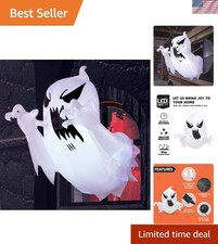 4.5FT Outdoor Halloween Ghost Inflatable with Lights - Perfect for Lawn Displays picture