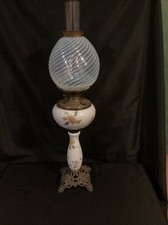 Antique Bradly and Hubbard Palor Oil Lamp 27” High  picture