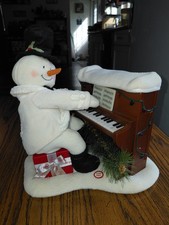 Hallmark Jingle Pals Singing Plush Piano Playing Snowman Animated - 2005 picture