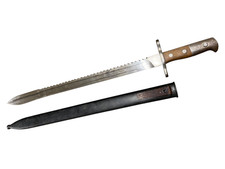 WW1 Period Swiss Schmidt–Rubin Model 1914 Pioneer Sawback Bayonet & Scabbard picture