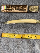 Antique Gebr Spicker Germany Straight Razor Our Very Best Original Box picture