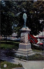 Confederate Monument Covington TN Postcard Thompson's Community Service picture