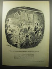 1951 Kimberly-Clark Paper Ad - cartoon by Claude Smith picture