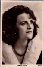 Gracie Fields Real Photo Postcard RPPC British Actress Singer Portrait picture