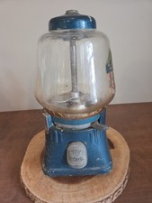 1940's/50's Silver King Blue-Painted Cast Metal Gumball Machine w/Wall Mount picture