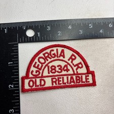 Vtg GEORGIA R.R. 1834 OLD RELIABLE Patch (Railroad / Train Related) O65N picture