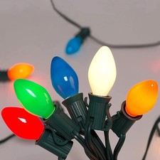 C7 LED Christmas String Lights 25Ft Vintage Christmas Lights 25 Multicolor picture