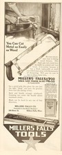 1919 Millers Hack Saw Frame No 1027 Vintage Print Ad Erving MA picture