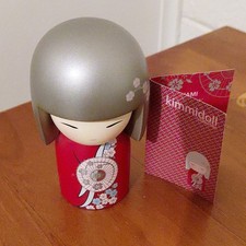 Kimmidoll Collection Nami 'Good Luck' Painted Wooden Girl Figurine Floral 10cm picture