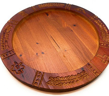 TABLERO DE IFA OPÓN 18”  Orula BABALAWO Orummila Madera Yoruba picture