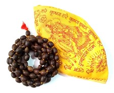 Lotus Seed Kamal Prayer Japa Mala With Gomukh Bag For Mahalaxmi Puja picture