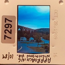 1989 Nicholson PA Tunkhannock Viaduct Bridge Vintage 35mm Color Slide picture