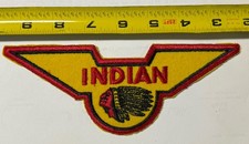 Vintage Original 1920s-1930s Winged Indian Motorcycle Patch Chief Mint Pre War picture