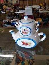 Vintage Japanese Teapot Creamer Sugar Stackable picture