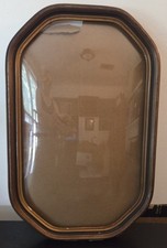 Antique Hexagonal Bubble Glass Frame picture