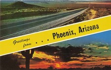 Postcard AZ: Greetings from Phoenix, Arizona, Multi-View picture