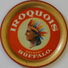 Vintage Iroquois Buffalo Brewery Reproduction Metal Sign  Bar Decor picture