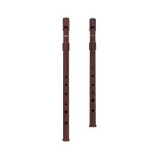 Set of 2 Irish Tin Whistles Wood Grain Key of C & D ABS 6 Hole Penny Whistle picture