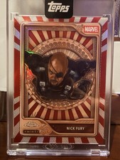 2026 Topps Mint Marvel Nick Fury Red Foil 1/5 Alpha Bronze Tier #9 SSP picture