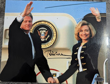 President Bill and Hillary Clinton Signed 8 X 10 Photo W/COA picture