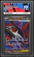 Mega Latias ex 163/132 Mega Evolution Full Art ACE 10 Pokémon Card PERFECT SUBS picture