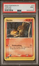 Torchic - 77/97 EX Dragon Pokemon Card - 2003 Pokemon PSA 9 MINT picture