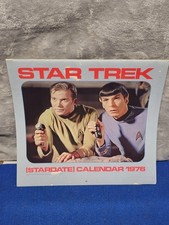 Vintage 1976 Star Trek Stardate Calendar Complete w Centerfold Poster picture