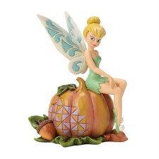 Jim Shore Disney TINKER BELL ON PUMPKIN FIGURINE-PUMPKIN PATCH PIXIE 6017943 picture