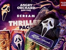Angry Orchard Scream Hard Cider Tap Handle Knob Draft Beer Breweriana picture