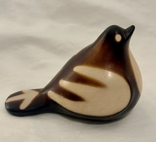 Peruvian Chulucanas Art Bird Figurine Signed By Luis Sandoval 5.5”x 3.75”x 3.5” picture