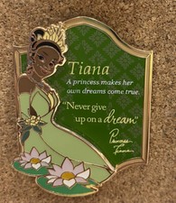HKDL Hong Kong Disney Pin 2021 Princess Silhouette Tinan Pin W/ postcard picture
