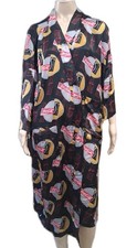  Rare  Vintage 5th Avenue Coke Cola 100% Silk Robe One Size Fits All  picture