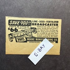 1952 Ad. Moore Manufacturing Co. Swedesboro, NJ. Broadcaster picture