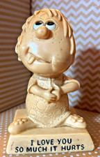 Vintage Sillisculpt I Love You So Much It Hurts Kitsch Resin Figurine picture